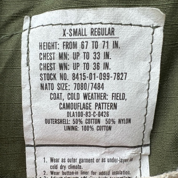 R13 repurposed coat camouflage lined heavy duty canvas military utility jacket - Picture 12 of 16